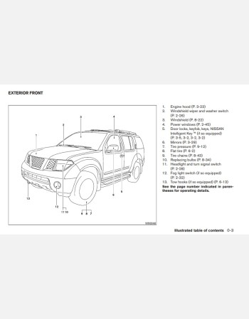 nissan pathfinder 2012 owners manual in english